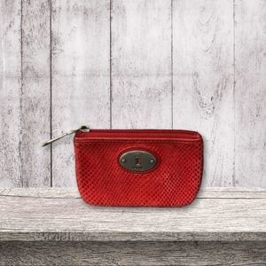 Fossil Snakeskin Embossed Cowhide Leather Wallet